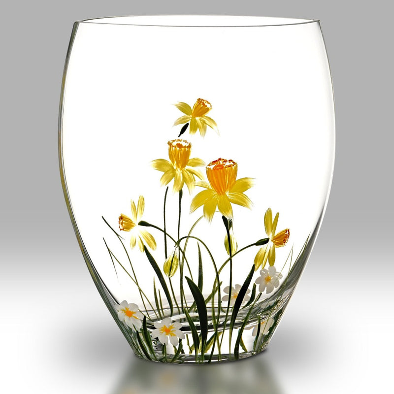 Nobile Daffodil Curved Vase - 21cm