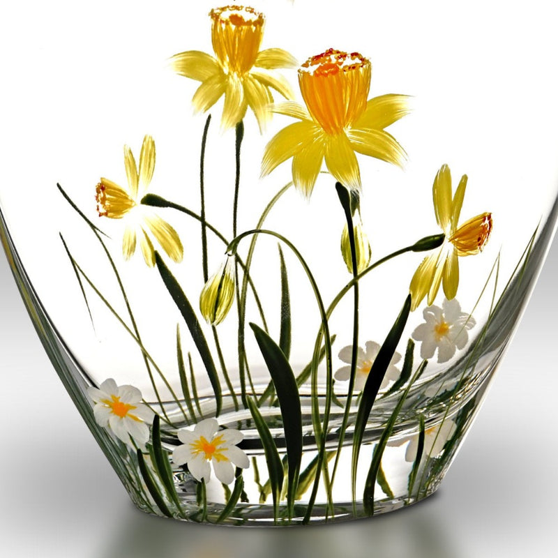 Nobile Daffodil Curved Vase - 21cm