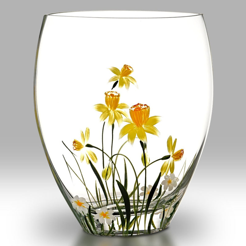 Nobile Daffodil Curved Vase - 21cm