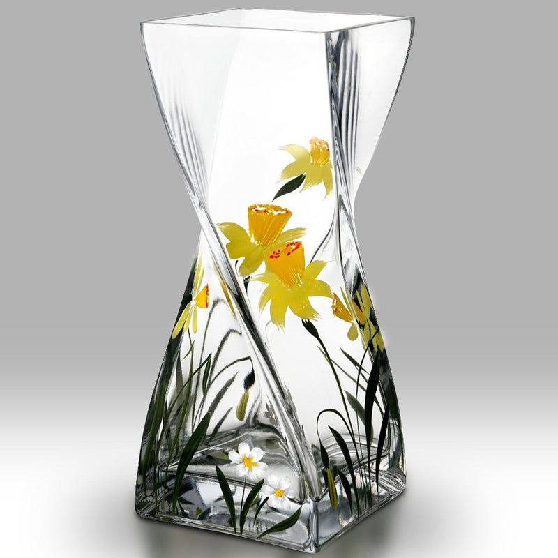 Nobile Daffodil Twist Vase - 20cm