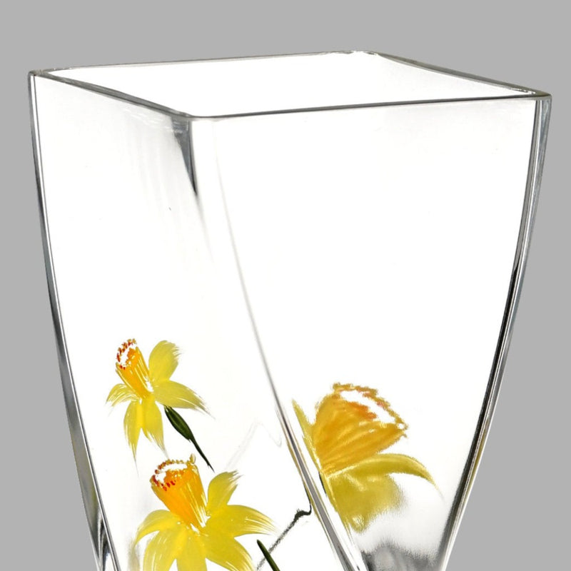 Nobile Daffodil Twist Vase - 20cm