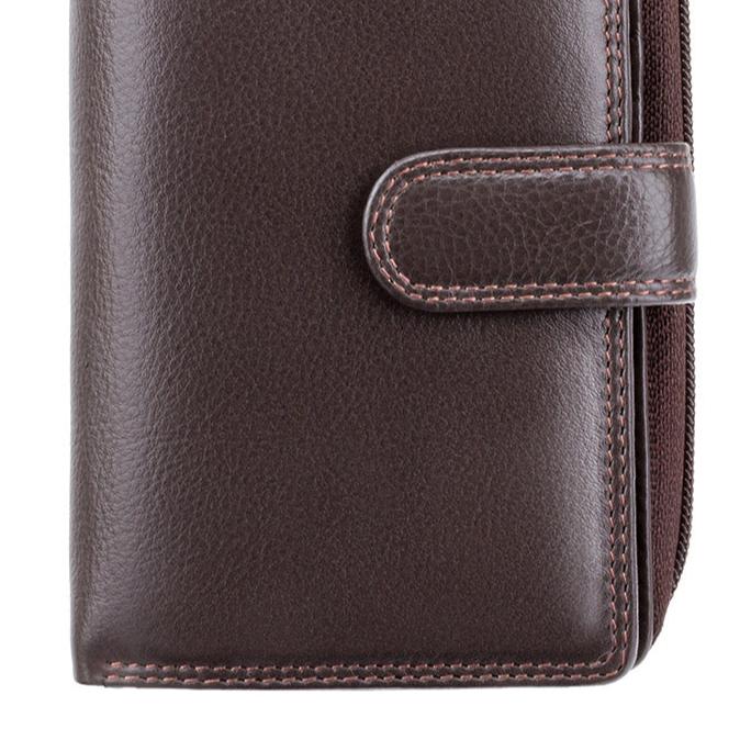 Personalised Soft Brown Leather Purse - Visconti Madame HT33