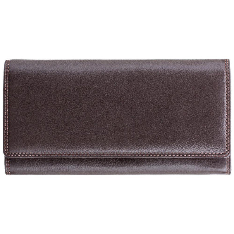 Personalised Soft Brown Leather Purse - Visconti Buckingham HT35